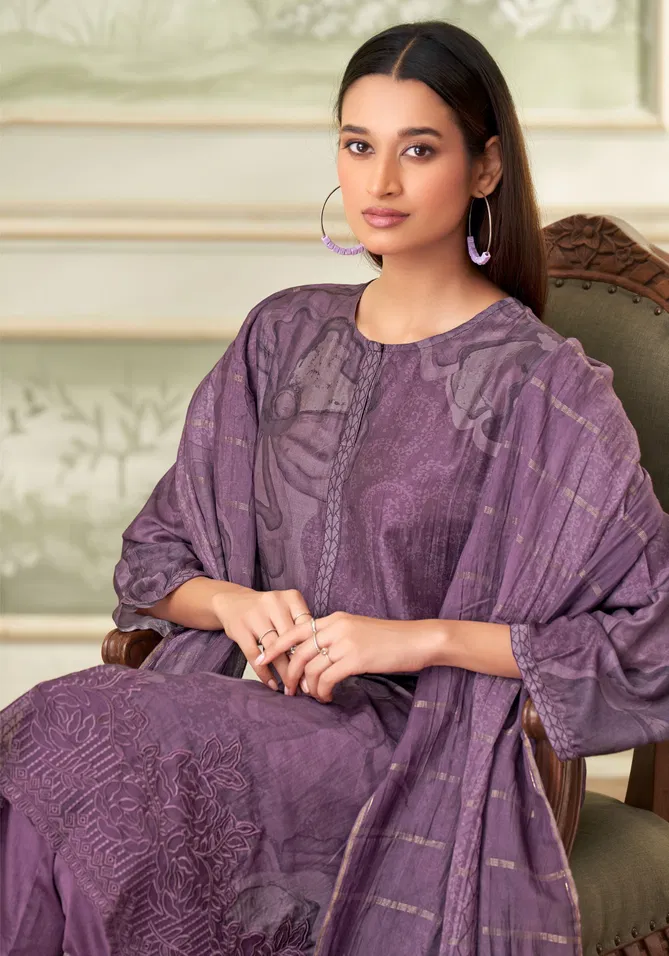 Naila By Sahiba Muslin Silk Digital Printed Dress Material Suppliers In india